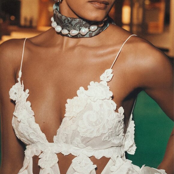 ZIMMERMANN  Crush Tiered Lace Mini Dress Size XS/S NEW - Picture 10 of 14